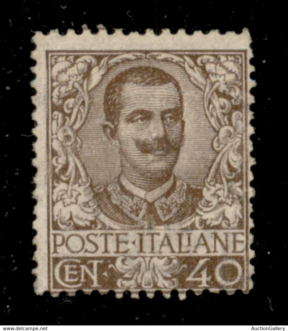 Regno - Vittorio Emanuele III - 1901 - 40 Cent Floreale (74) - Gomma Originale - Other & Unclassified