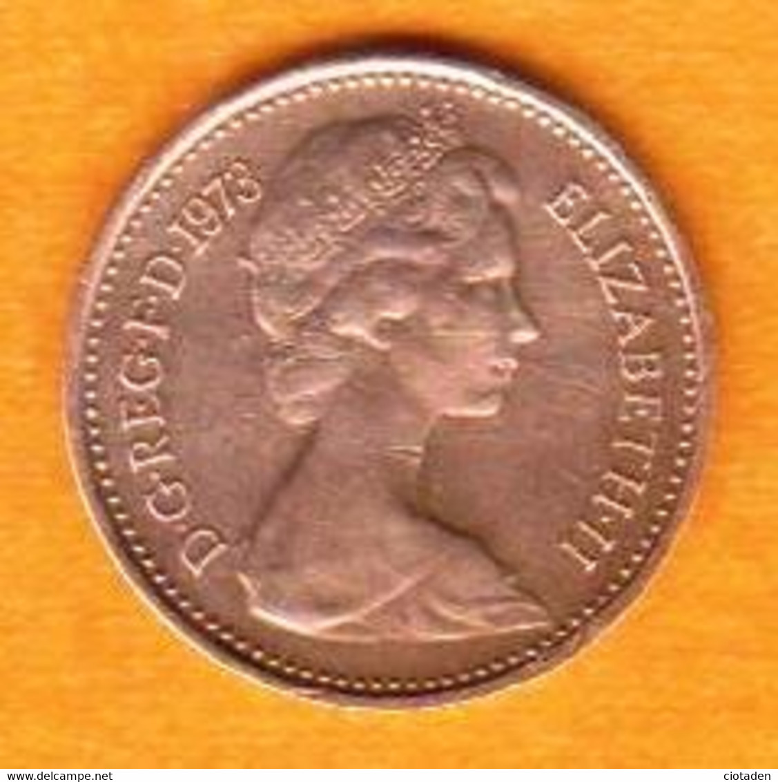 Grande Bretagne - 1/2 Penny Elisabeth II - 1973 - 1/2 Penny & 1/2 New Penny