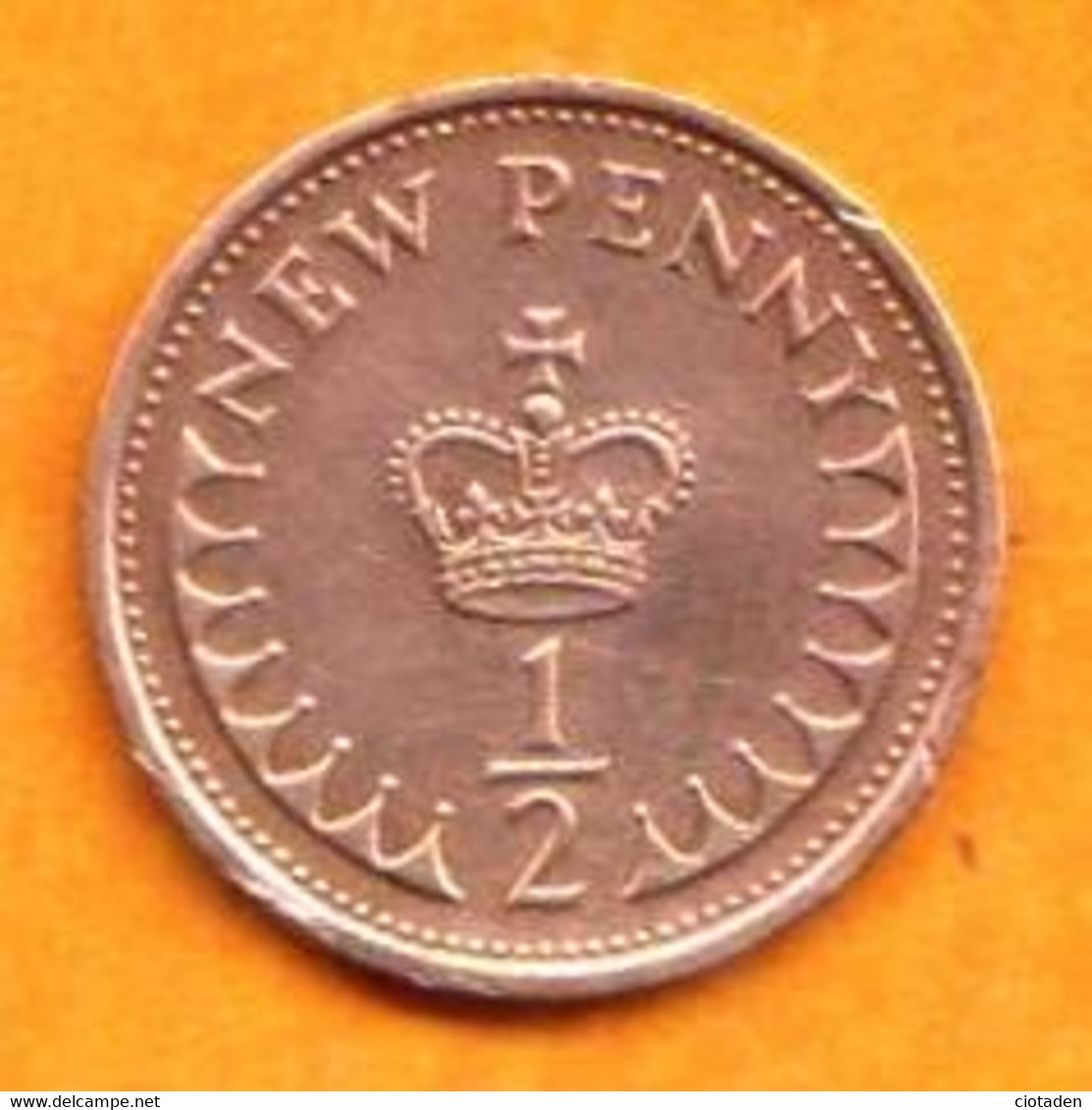 Grande Bretagne - 1/2 Penny Elisabeth II - 1973 - 1/2 Penny & 1/2 New Penny