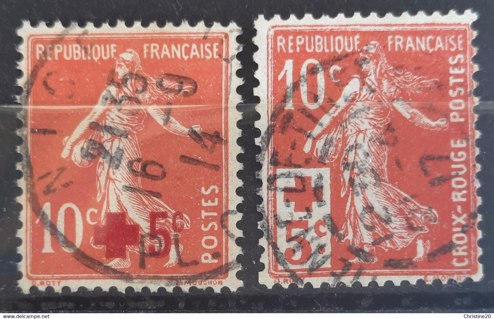 France 1914 N°146/47 Ob  TB Cote 10€ - ....-1939