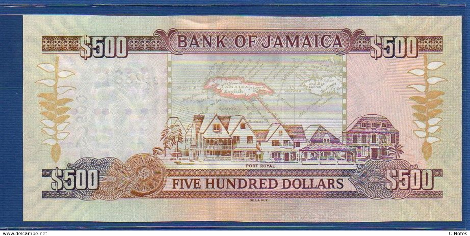 JAMAICA - P.85f – 500 Dollars 2008 UNC, Serie QW952881 - Jamaica