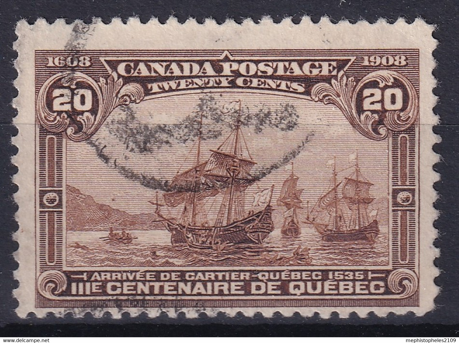 CANADA 1908 - Canceled - Sc# 103 - Oblitérés