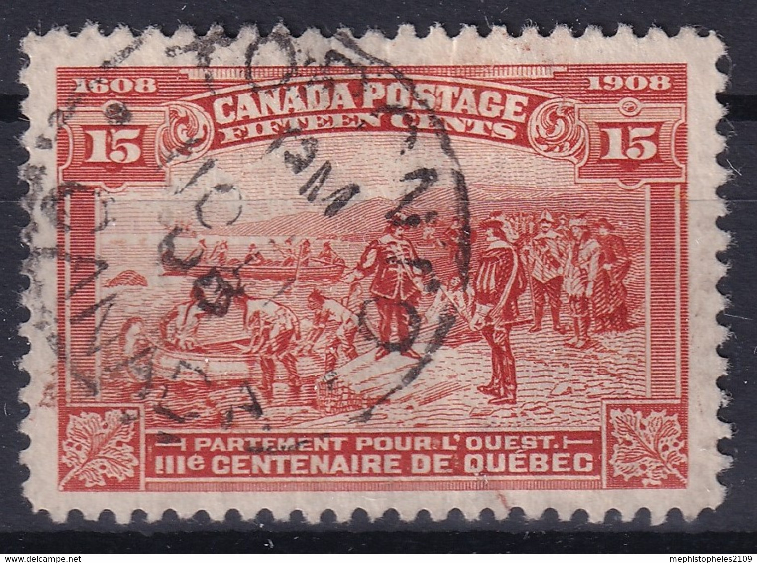 CANADA 1908 - Canceled - Sc# 102 - Used Stamps