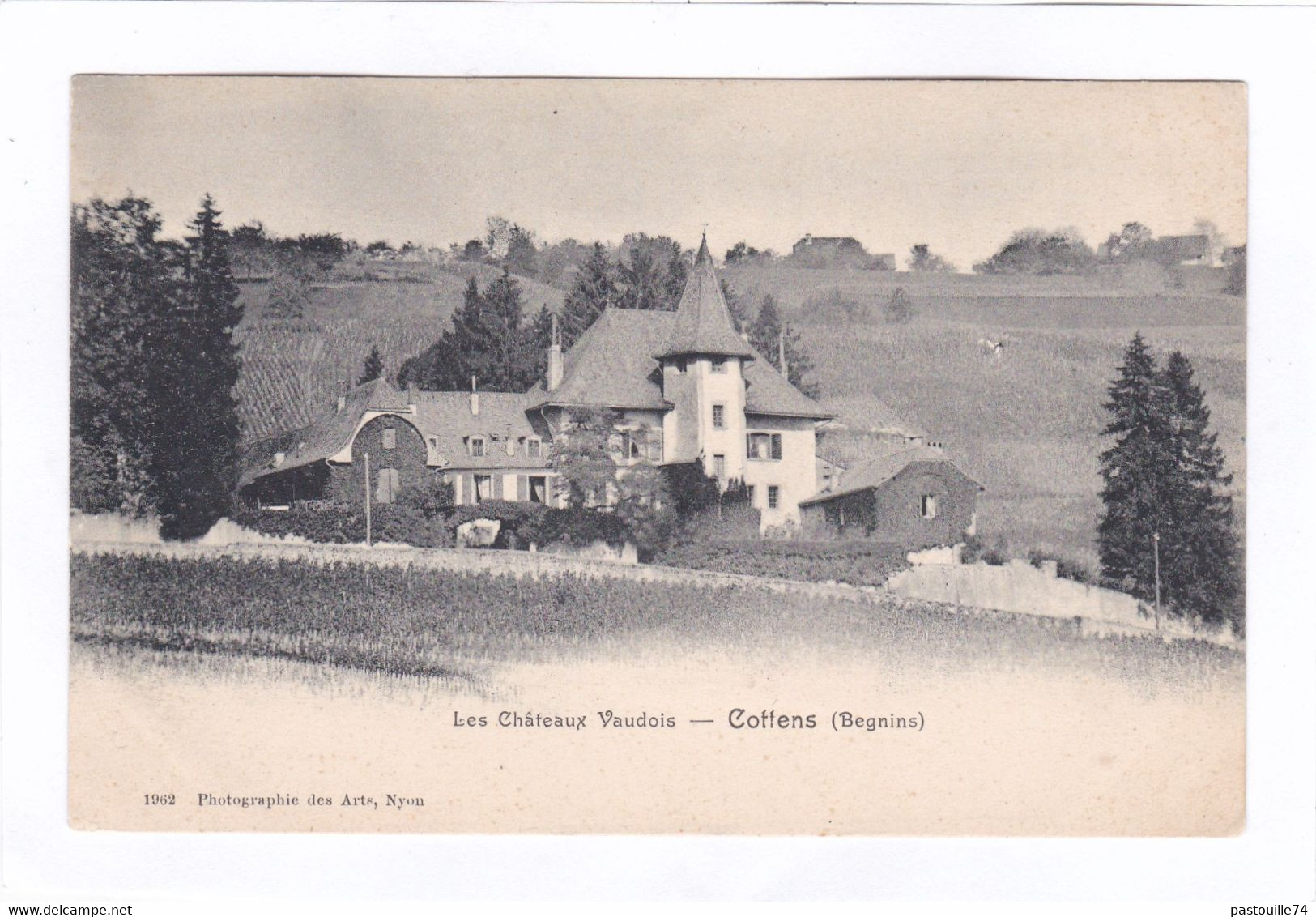 CPA :  14 X 9  -  Les  Châteaux  Vaudois  - Cottens  (Begnins) - Cottens