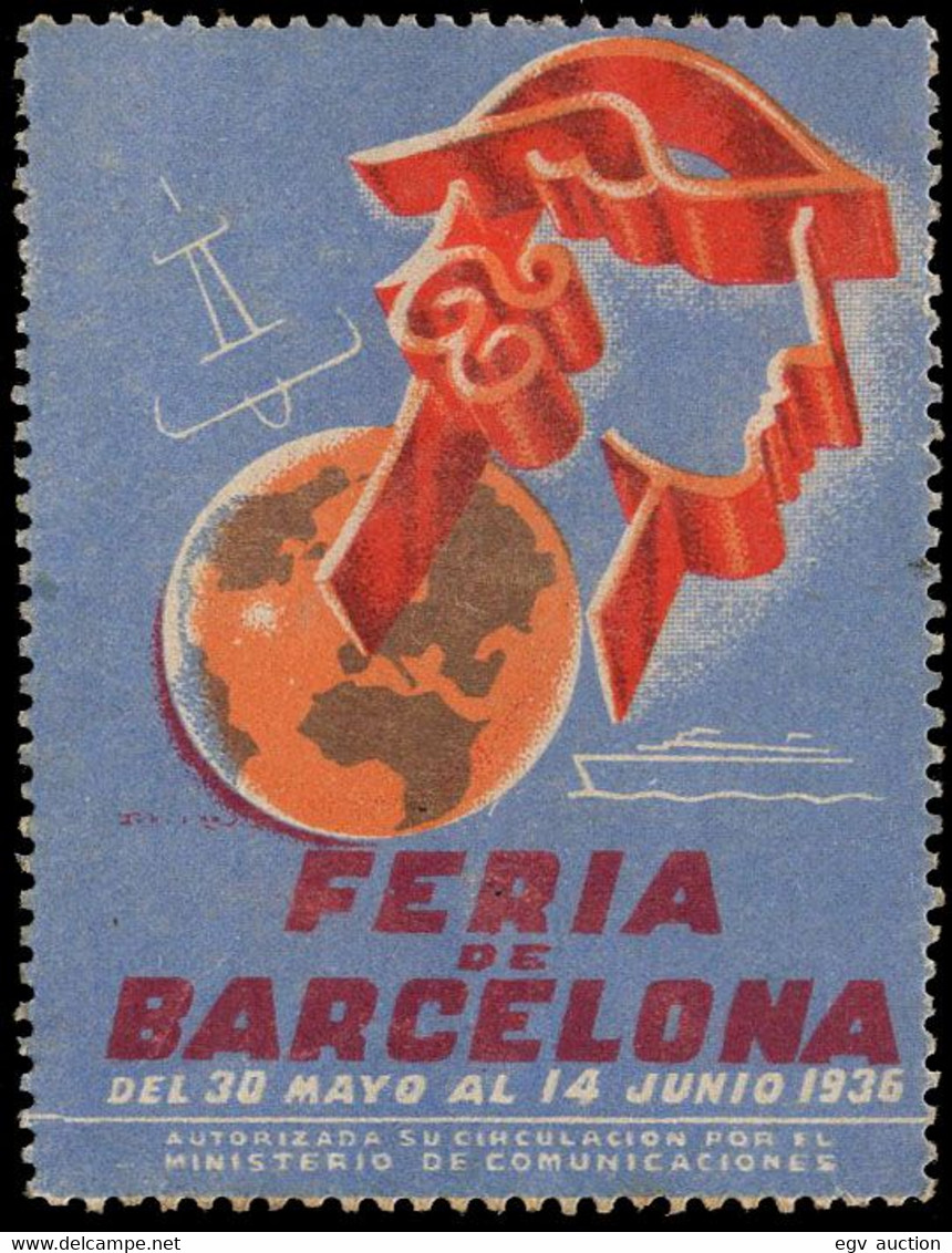 España - Viñeta - * S/Cat - 1936 "Feria De Barcelona 1936" - Errors & Oddities