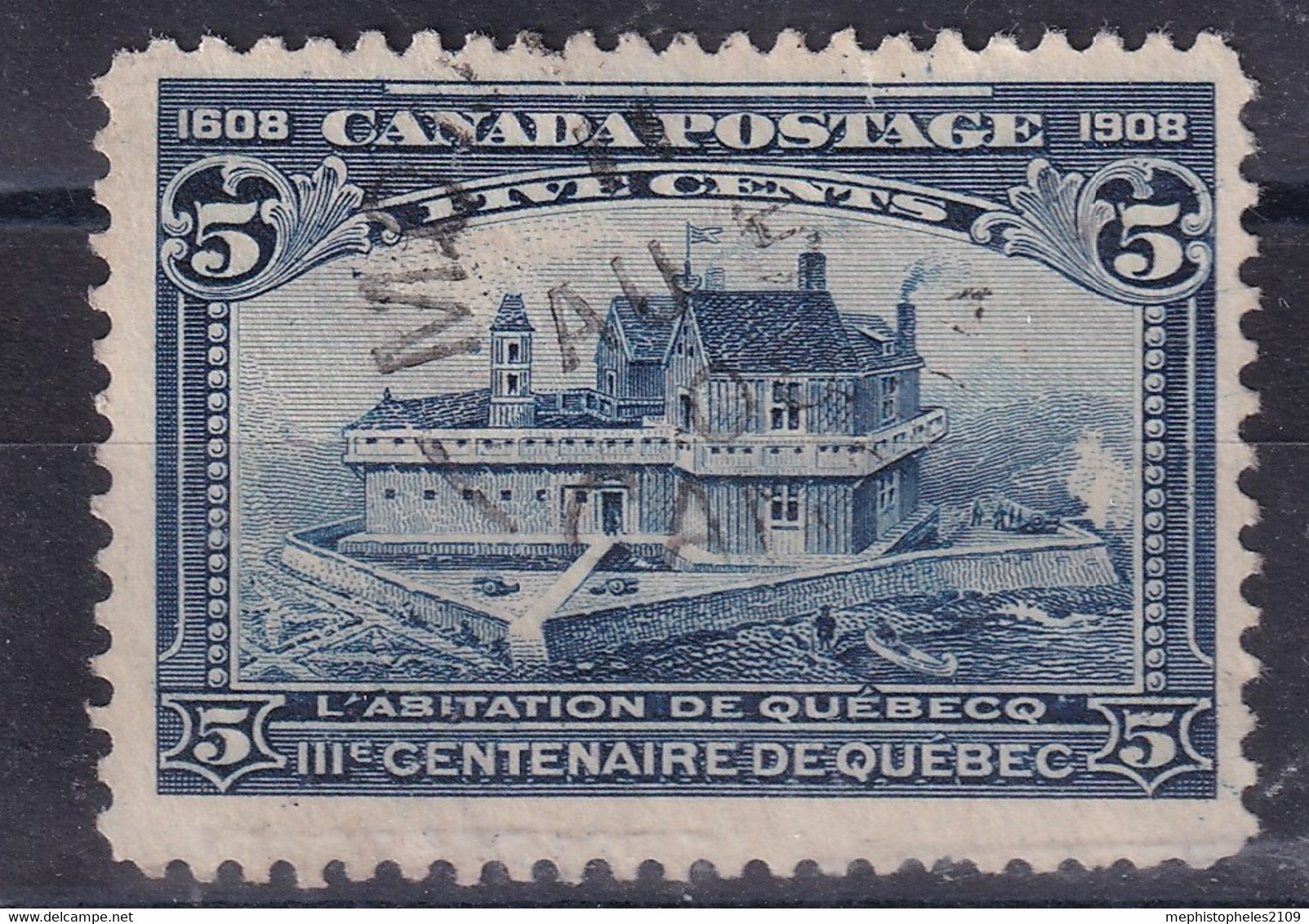 CANADA 1908 - Canceled - Sc# 99 - Oblitérés