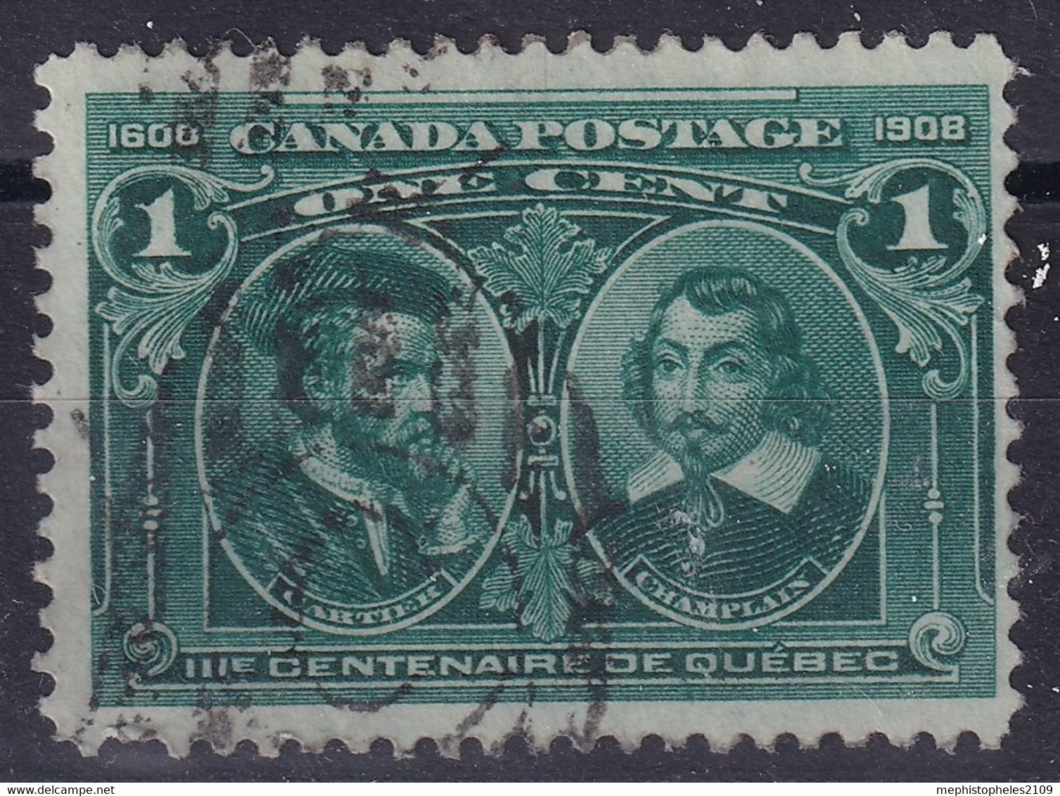 CANADA 1908 - Canceled - Sc# 97 - Used Stamps