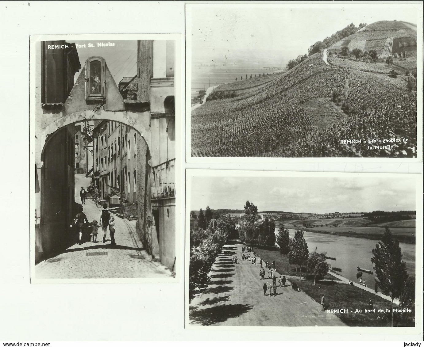 Remich --Petit Lot De 3 Cartes. - (Carte Photo)  ( Voir Scans) - Remich