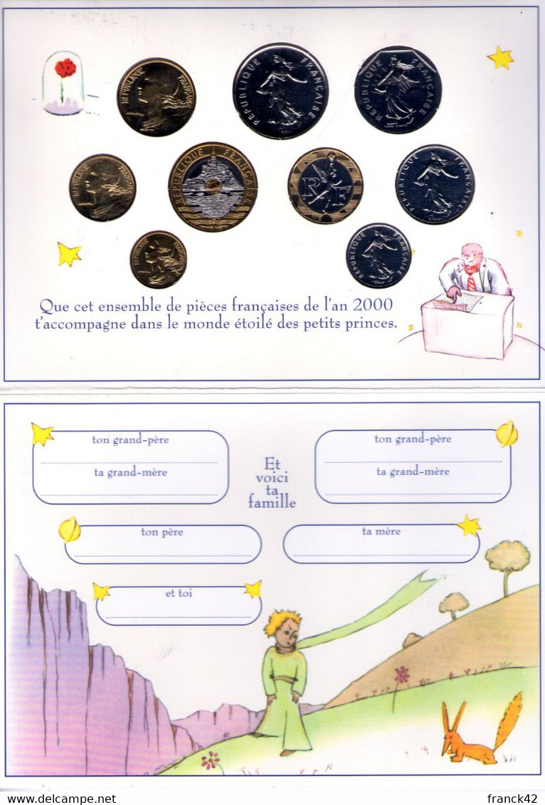 France. Série BU Petit Prince 2000 - BU, BE & Coffrets