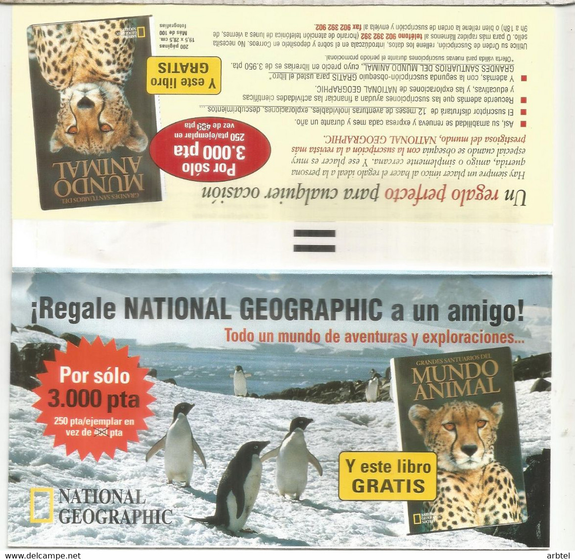 ESPAÑA FRANQUEO PAGADO DESTINO NATIONAL GEOGRAPHIC ANTARTIDA ANTARCTIC PENGUIN - Antarctic Wildlife