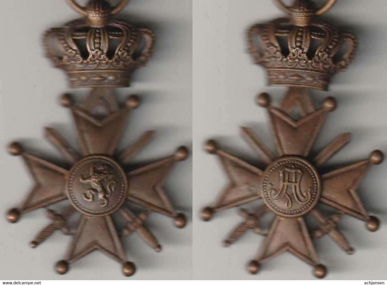 Belgique, Croix De Guerre 1914-1918 - Belgio