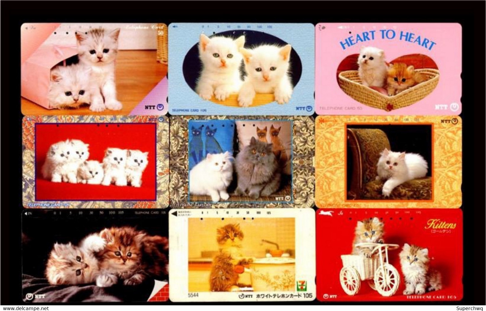 Japan Phonecard，Animal，cat，45 Pcs - Türkei