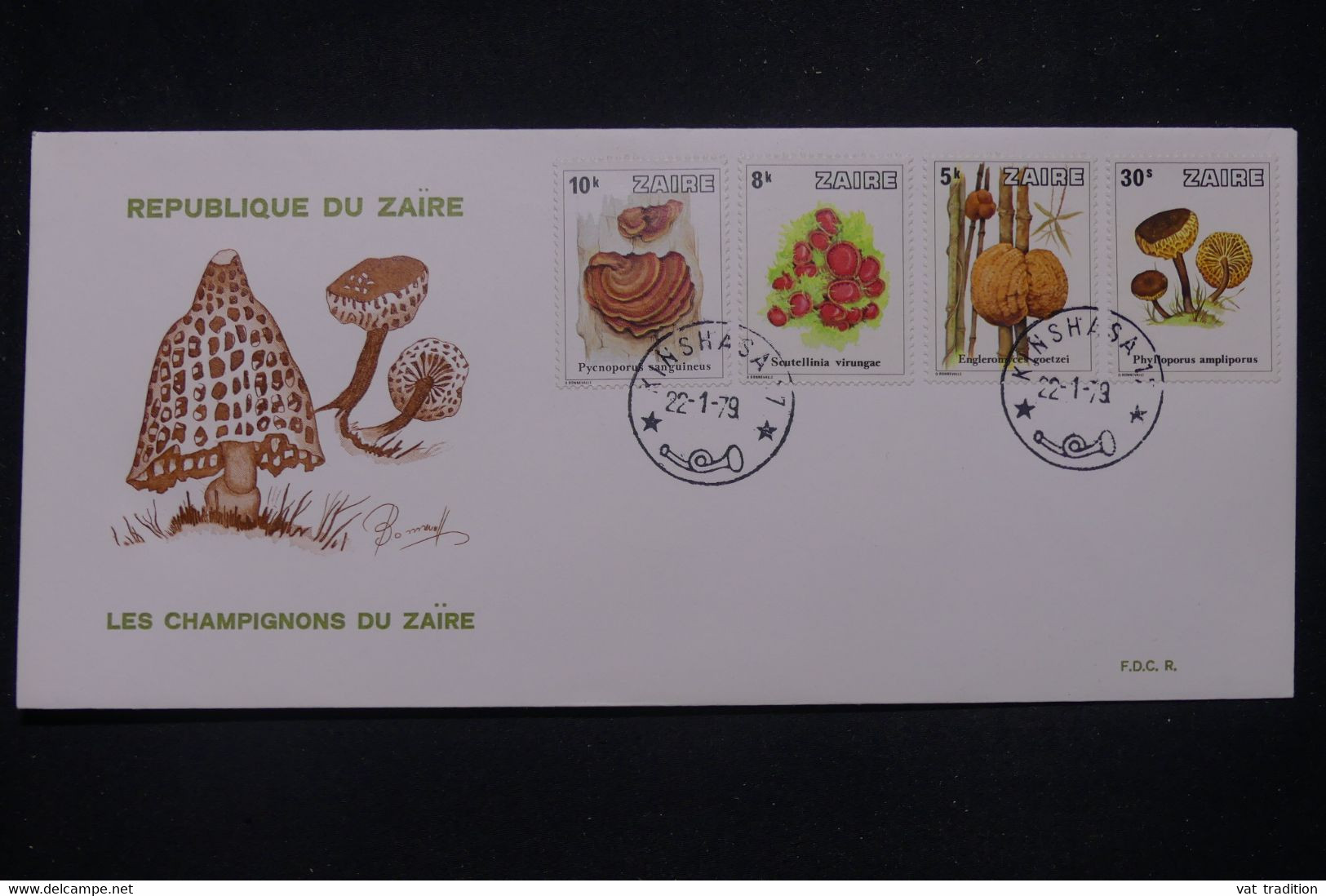 ZAÏRE - Enveloppe FDC En 1979 - Champignons - L 140245 - 1971-1979