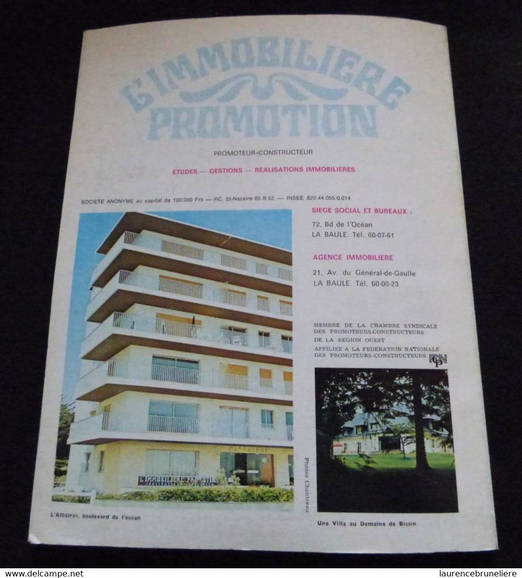 44 -   LA BAULE ESCOUBLAC - 1ER BULLETIN MUNICIPAL - 1972