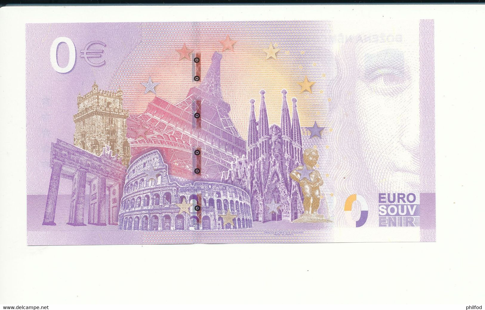 Billet Touristique 0 Euro - BOŽENA NĔMCOVÁ  - CZAQ - 2020-1 - N° 2771 - Billet épuisé - Autres & Non Classés