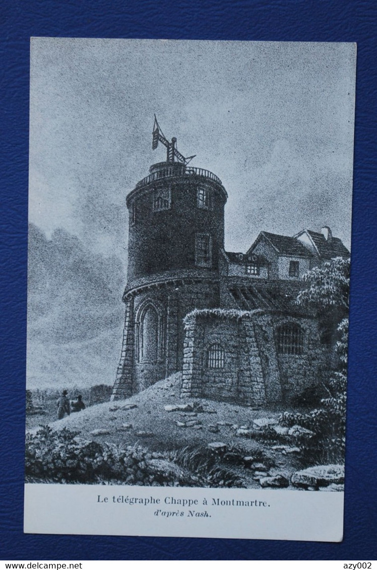 Carte Postale - Collection Musée Postal - Le Télégraphe De Chappe à Montmartre D'après Nash - Poste & Facteurs