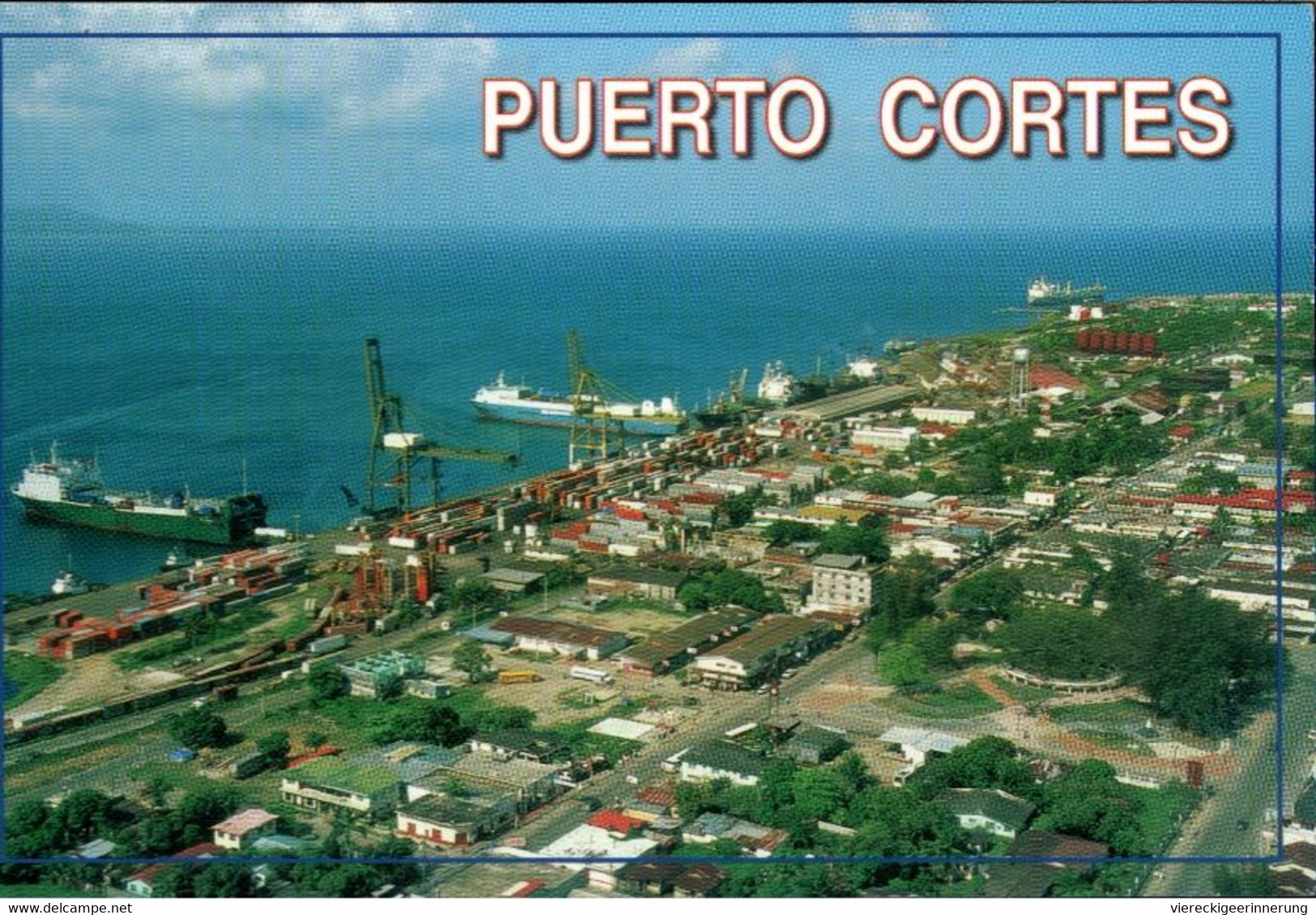 ! Moderne Ansichtskarte Puerto Cortes, Hafen, Harbour, Ships, Honduras - Honduras