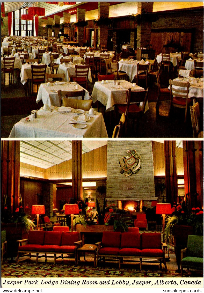Canada Jasper Park Lodge Dining Room And Lobby - Jasper