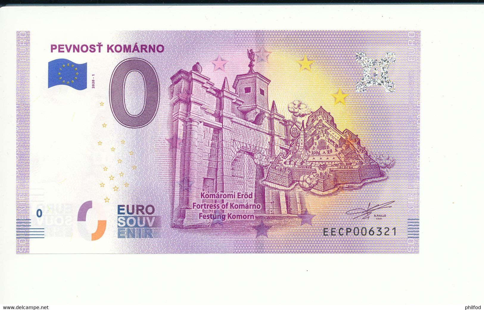 Billet Touristique 0 Euro - PEVNOSŤ KOMÁRNO  - EECP - 2020-1 - N° 6321 - Autres & Non Classés