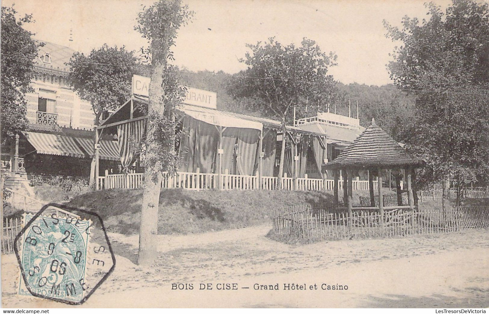 FRANCE - 80 - BOIS DE CISE - Grand Hôtel Et Casino -  - Carte Poste Ancienne - Bois-de-Cise