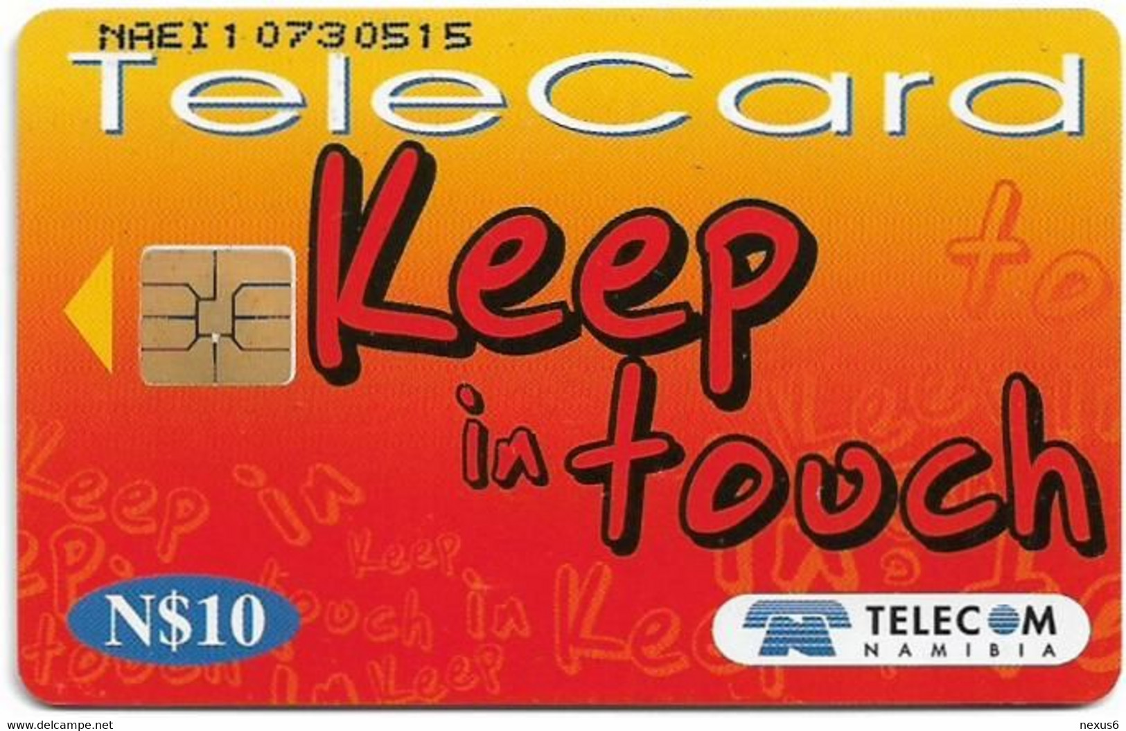 Namibia - Telecom Namibia - Keep In Touch - Distance Is Relative, Solaic, 2000, 10$, Used - Namibië