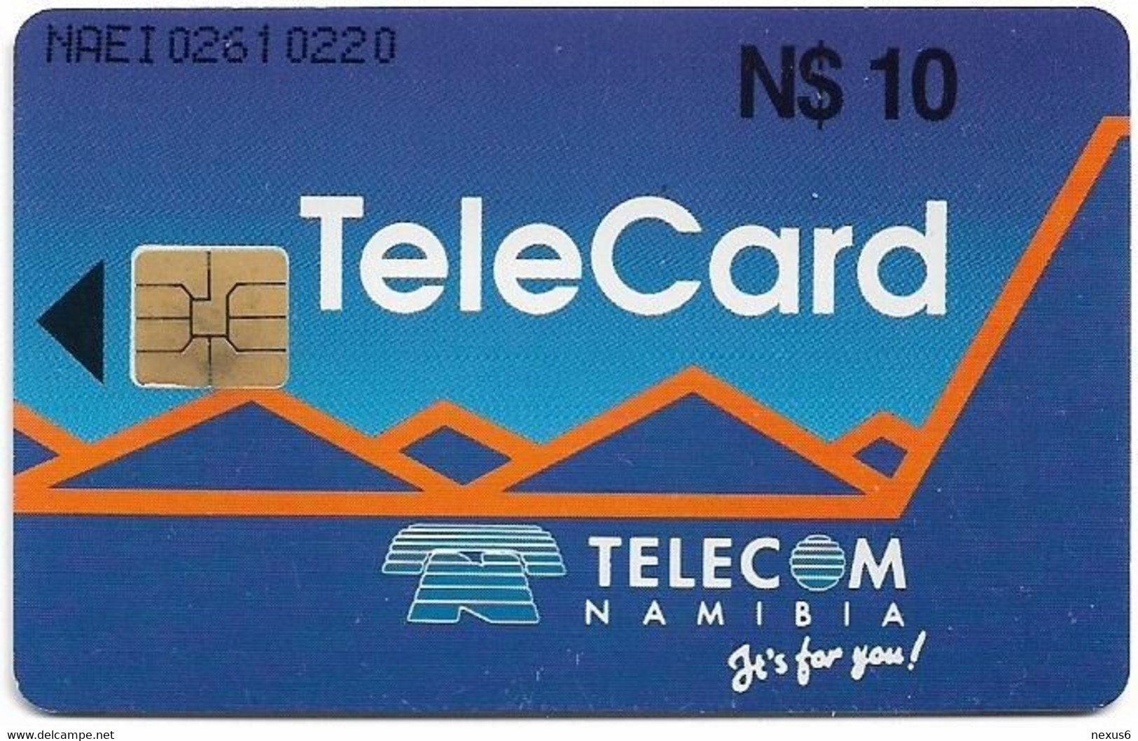 Namibia - Telecom Namibia - Namibia's Favourite Greeting Card, 10$, 50.000ex, Used - Namibia