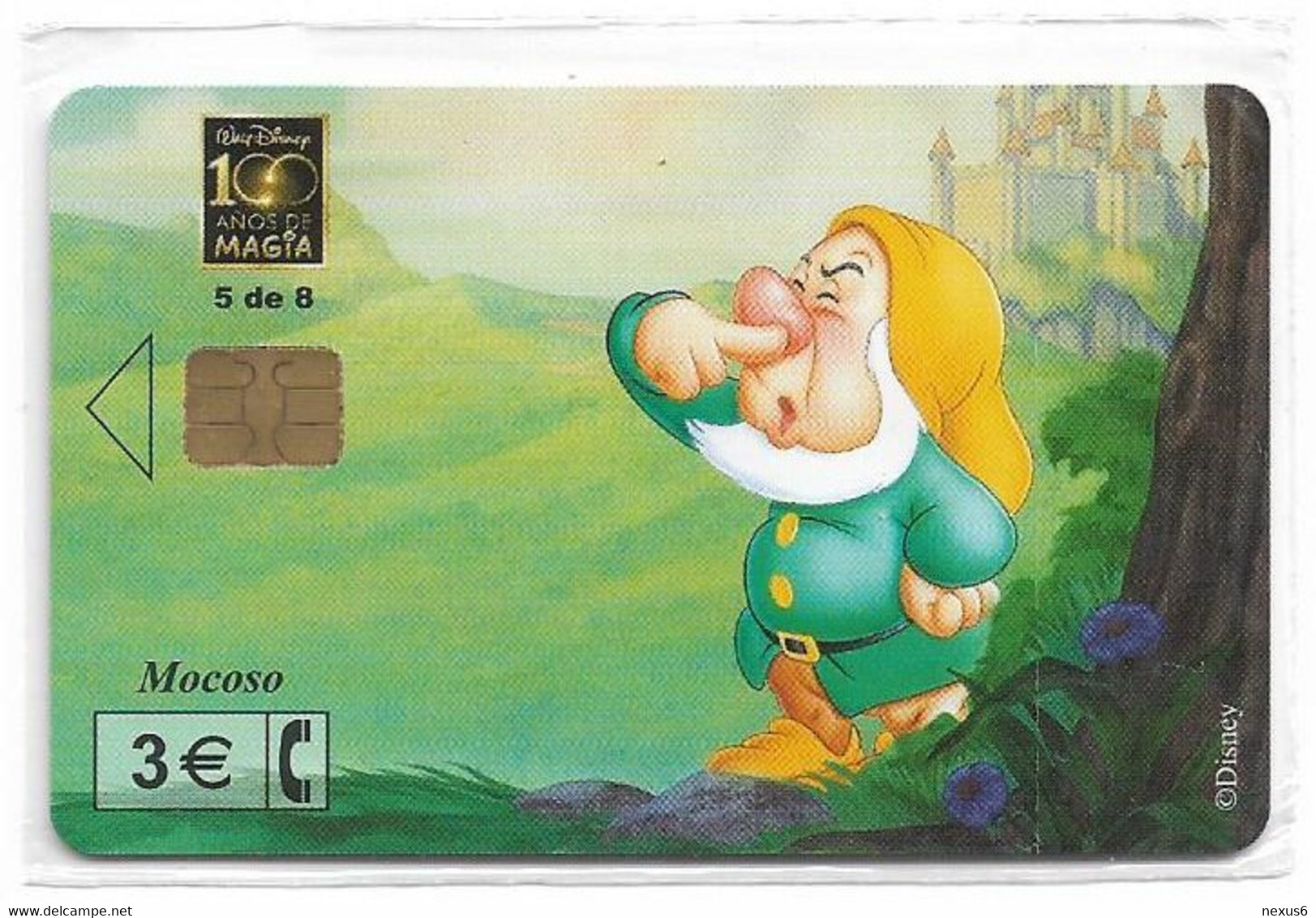 Spain - Telefónica - Disney Snow White And 7 Dwarfs 5/8 - P-518 - 10.2002, 3€, 4.000ex, NSB - Privatausgaben