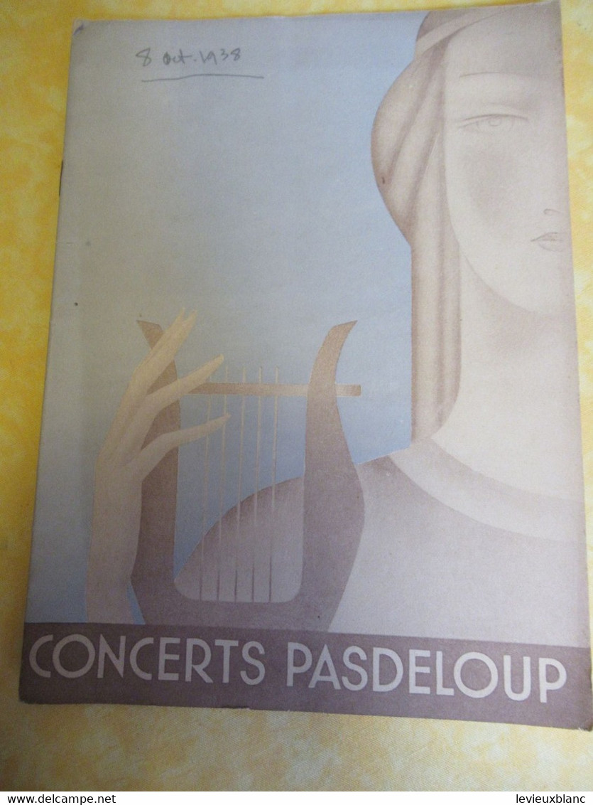 Programme Ancien/Théâtre National De L'Opéra Comique/Concerts PASDELOUP/Festival RAVEL/A. Helmann/1938    PROG325 - Programma's