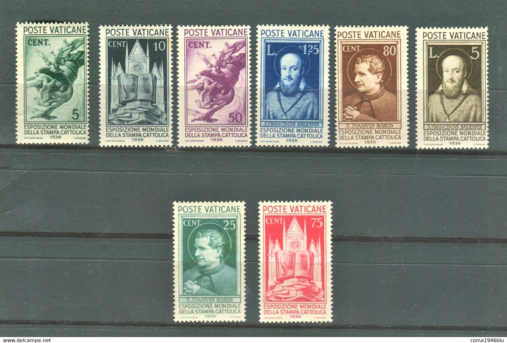 VATICANO 1936 STAMPA CATTOLICA SERIE CPL. * GOMMA ORIGINALE - Unused Stamps