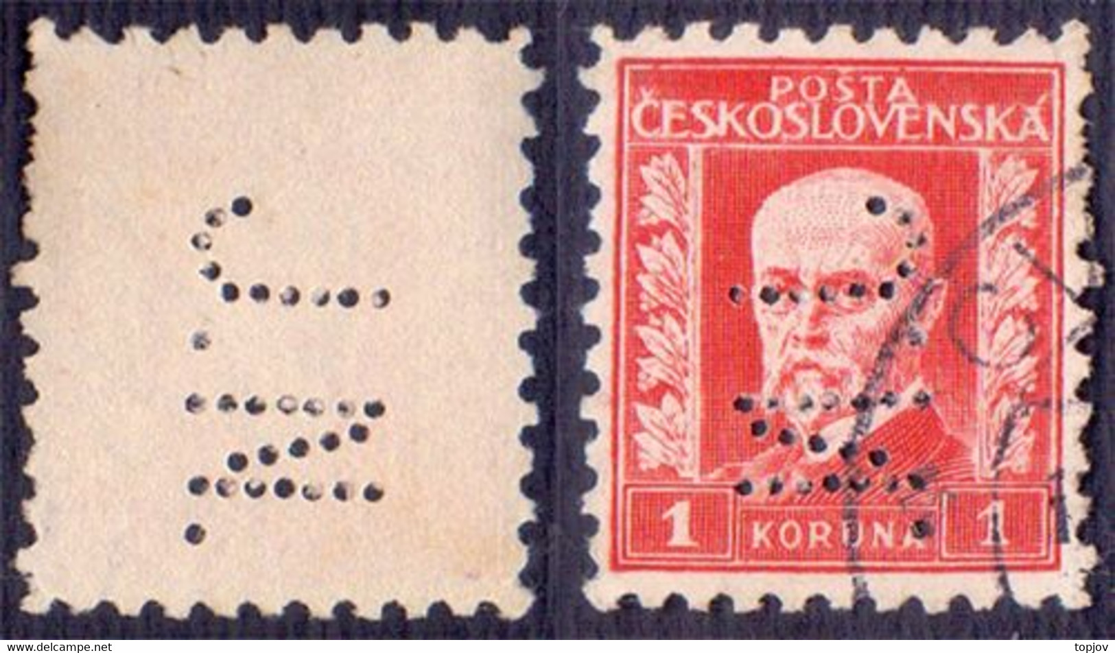 CZECHOSLOVAKIA -  PERFINS  " J.N. "  - O - Perforés