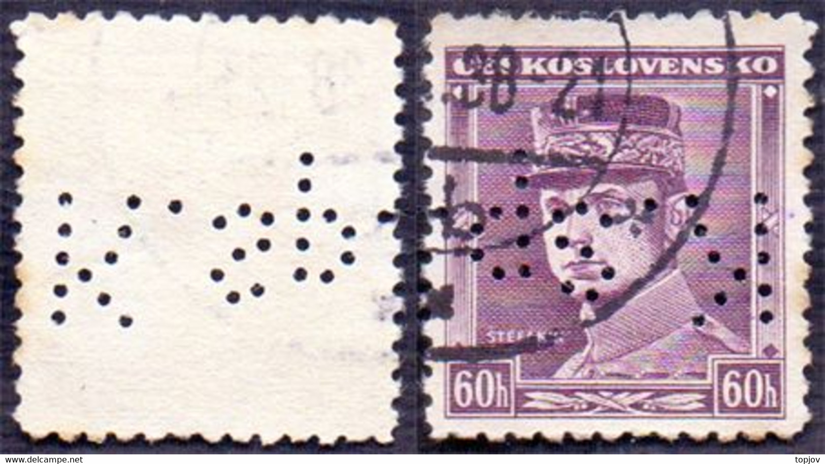 CZECHOSLOVAKIA -  PERFINS  " K.Sp "  - O - Perforiert/Gezähnt