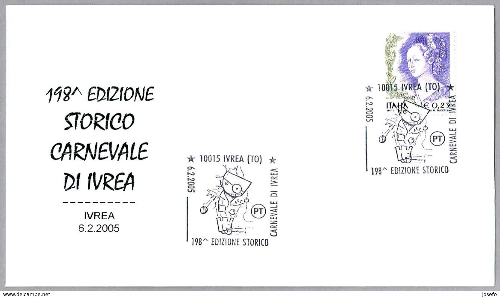 198 Edicion Del CARNAVAL HISTORICO. Ivrea, Torino, 2005 - Carnaval