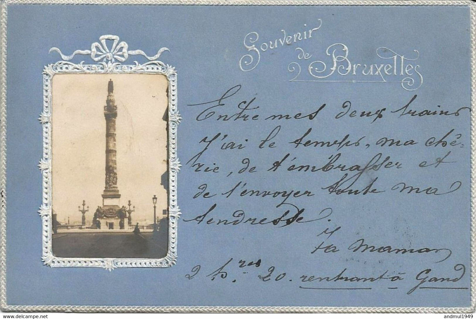 Souvenir De BRUXELLES - Oblitération De 1901 - Panoramische Zichten, Meerdere Zichten