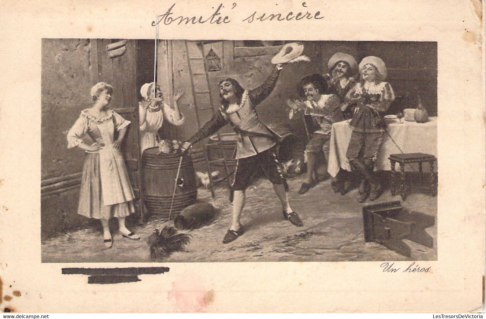 SPECTACLE - Théâtre - UN HEROS - Mousquetaire - Carte Postale Ancienne - Theater