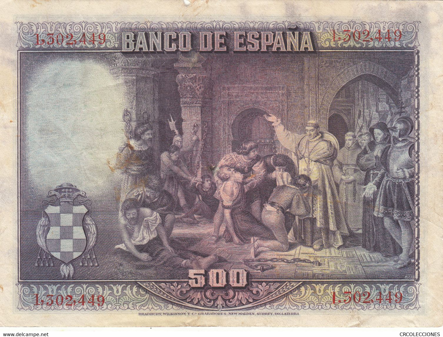 CRBS0689 BILLETE ESPAÑA 500 PESETAS 1928 - 500 Pesetas