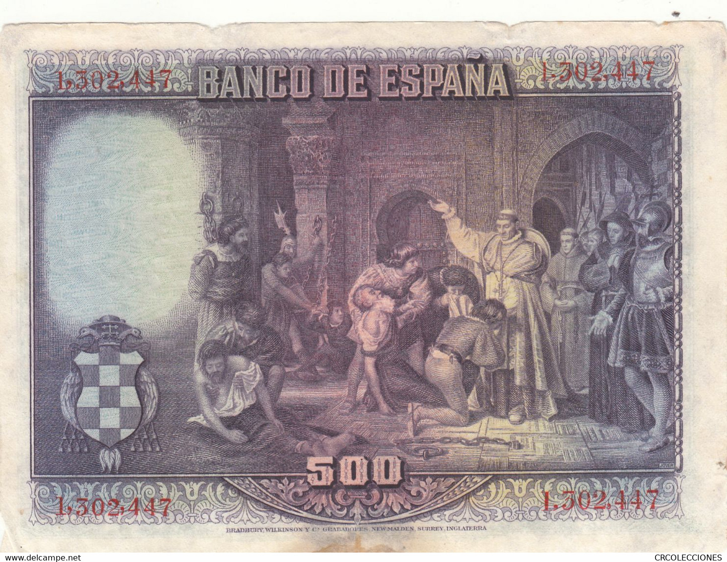 CRBS0690 BILLETE ESPAÑA 500 PESETAS 1928 - 500 Peseten