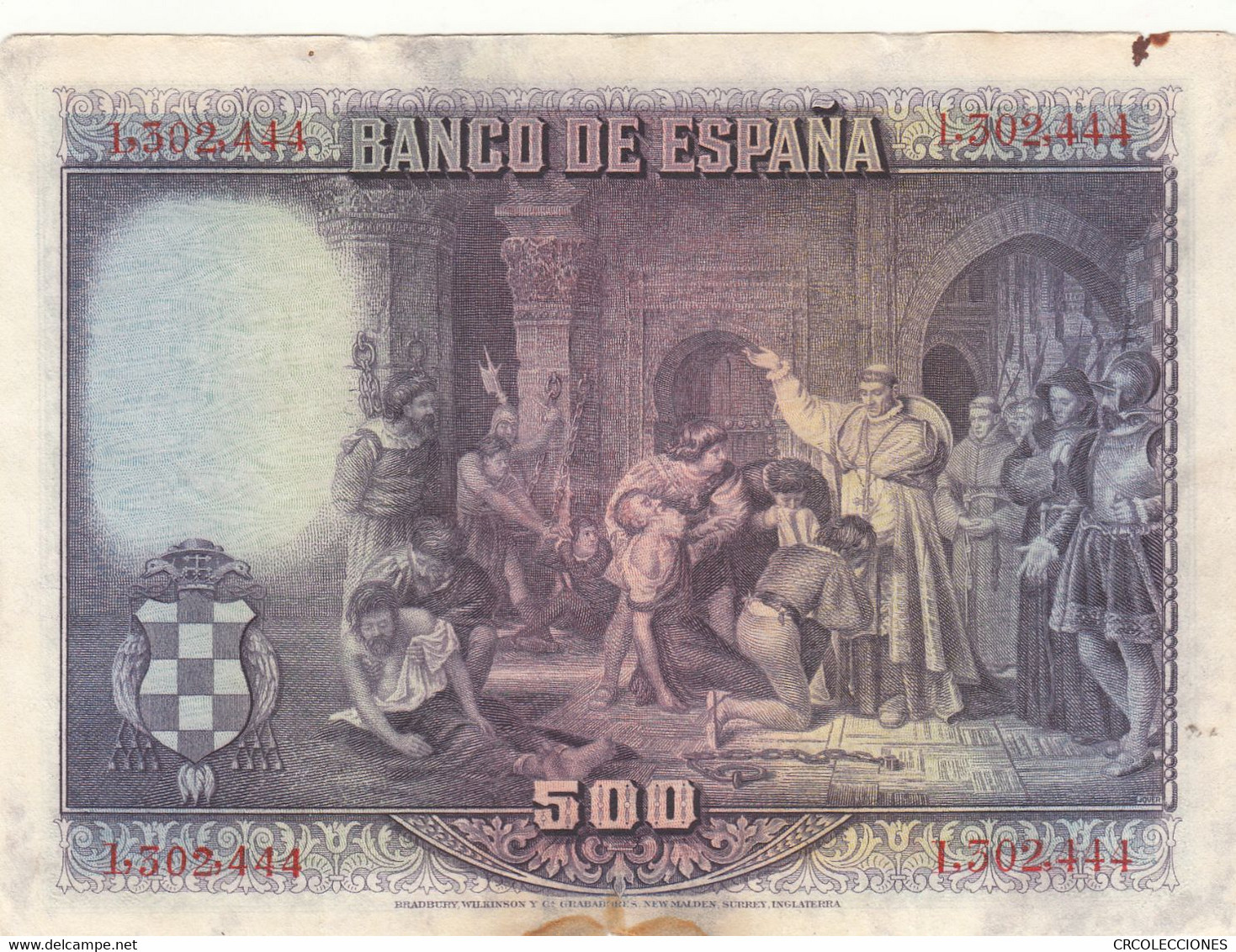 CRBS0692 BILLETE ESPAÑA 500 PESETAS 1928 - 500 Peseten