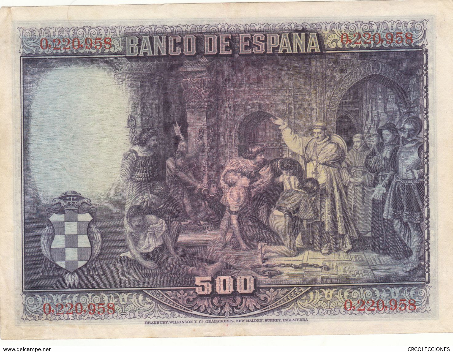 CRBS0699 BILLETE ESPAÑA 500 PESETAS 1928 - 500 Peseten