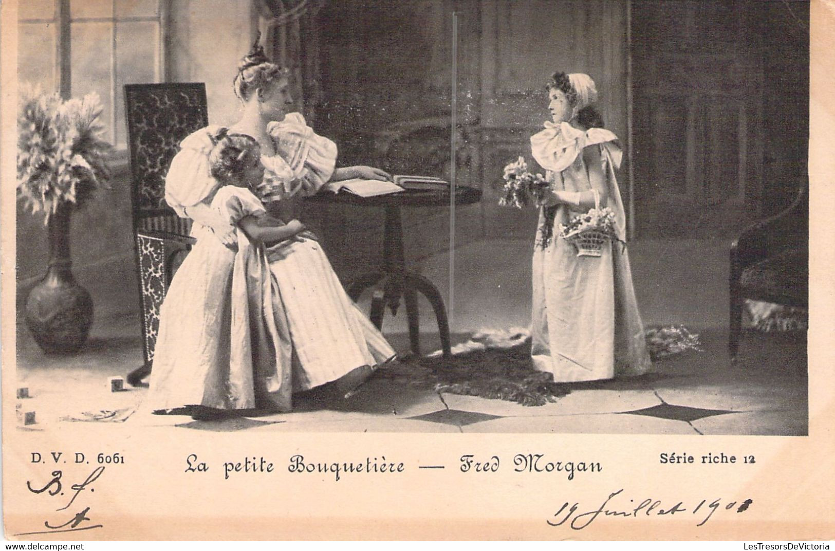 SPECTACLE - Théâtre - LA PETITE BOUQUETIERE - Fred MORGAN  - Carte Postale Ancienne - Theatre