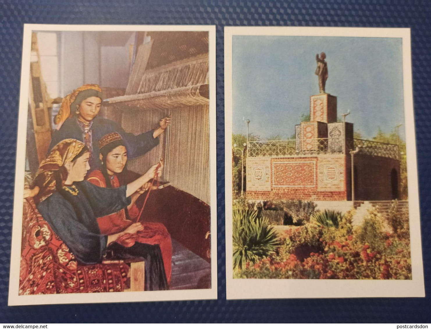 Russian Asia. Turkmenistan. - 12 Postcards Lot - 1962 Lenin Monument / Traditional Costume - Carpet - - Turkmenistan