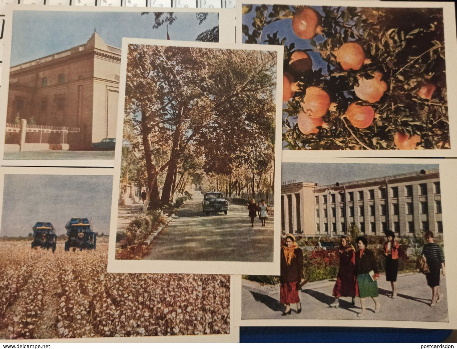 Russian Asia. Turkmenistan. - 12 Postcards Lot - 1962 Lenin Monument / Traditional Costume - Carpet - - Turkménistan