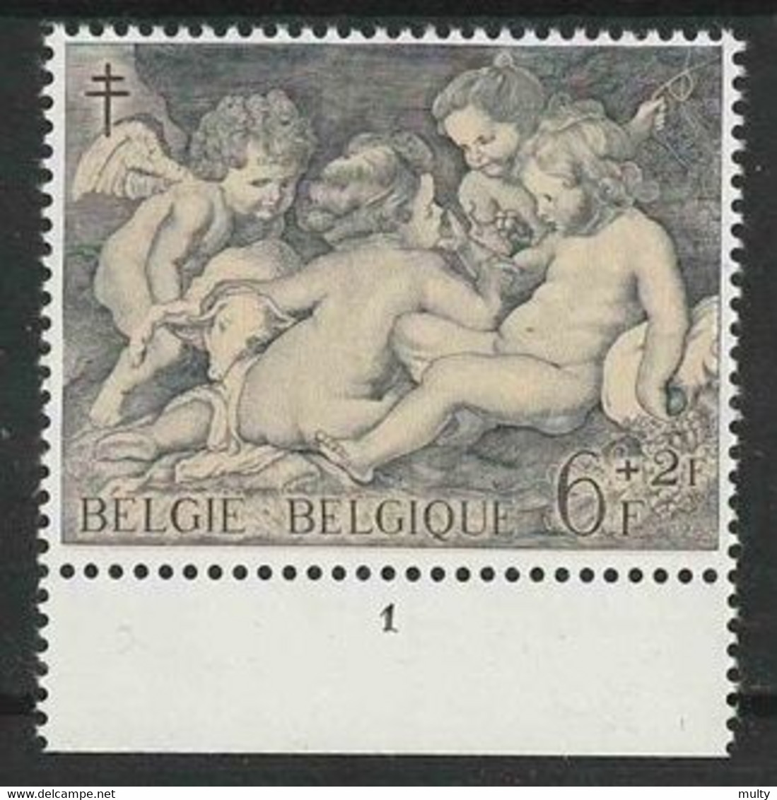 Belgie OCB 1277 ** MNH Met Plaatnummer 1. - 1961-1970