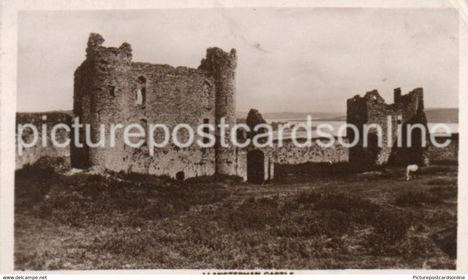 LLANSTEPHAN CASTLE OLD R/P POSTCARD WALES - Carmarthenshire