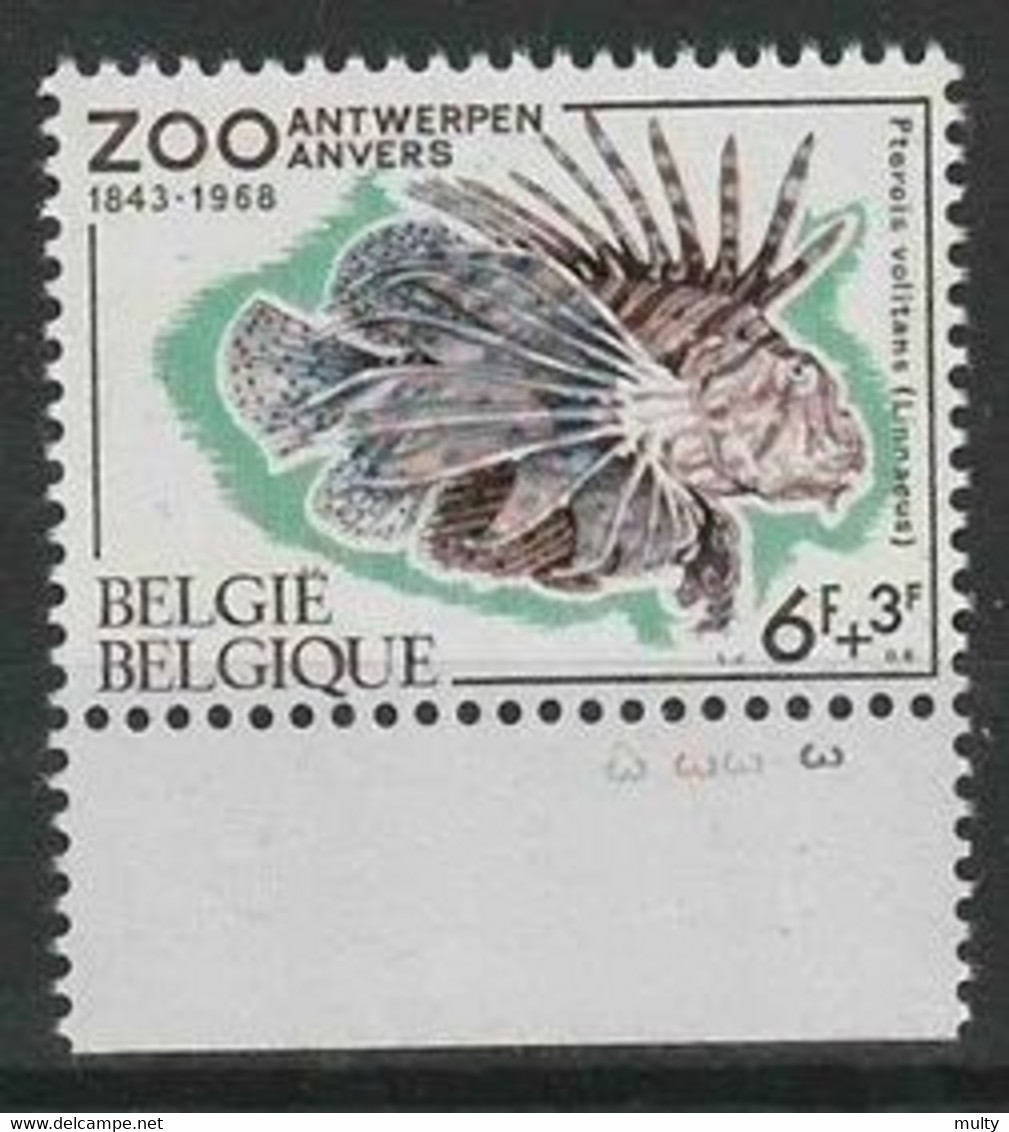 Belgie OCB 1472** MNH Met Plaatnummer 3. - 1961-1970