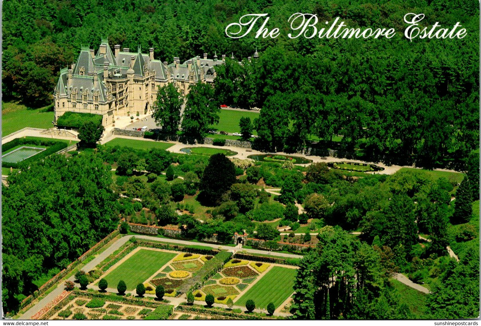 North Carolina Asheville Biltmore Estate And Gardens Aerial View 1998 - Asheville