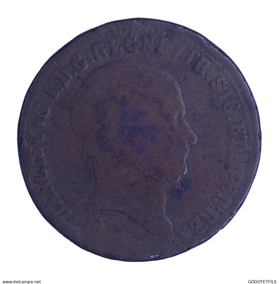 Italie François Ier 10 Tornesi 1825 - Altri & Non Classificati