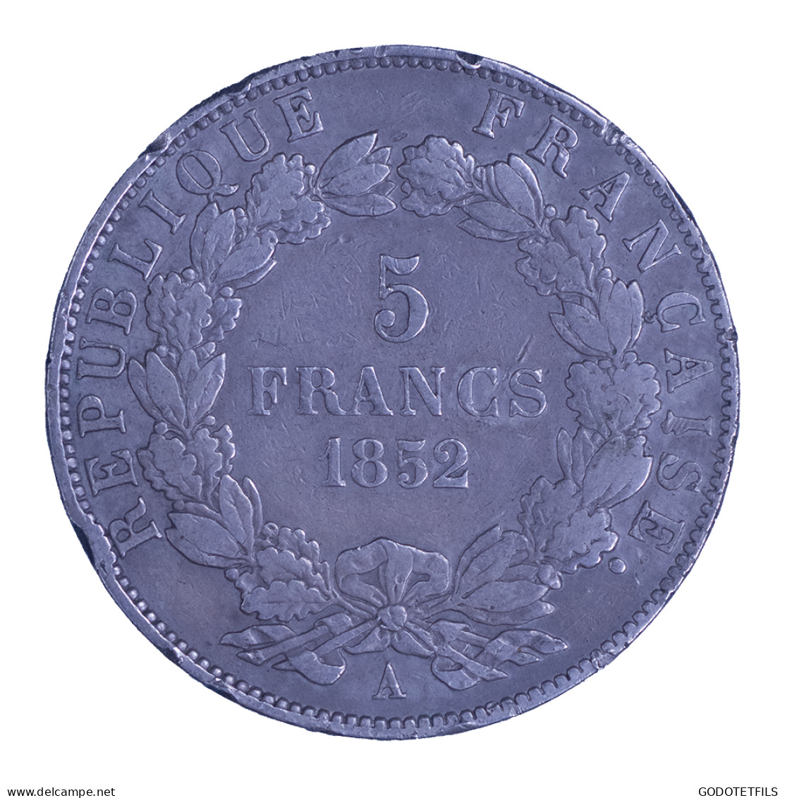 Louis Napoléon Bonaparte-5 Francs 1852 Paris - 5 Francs