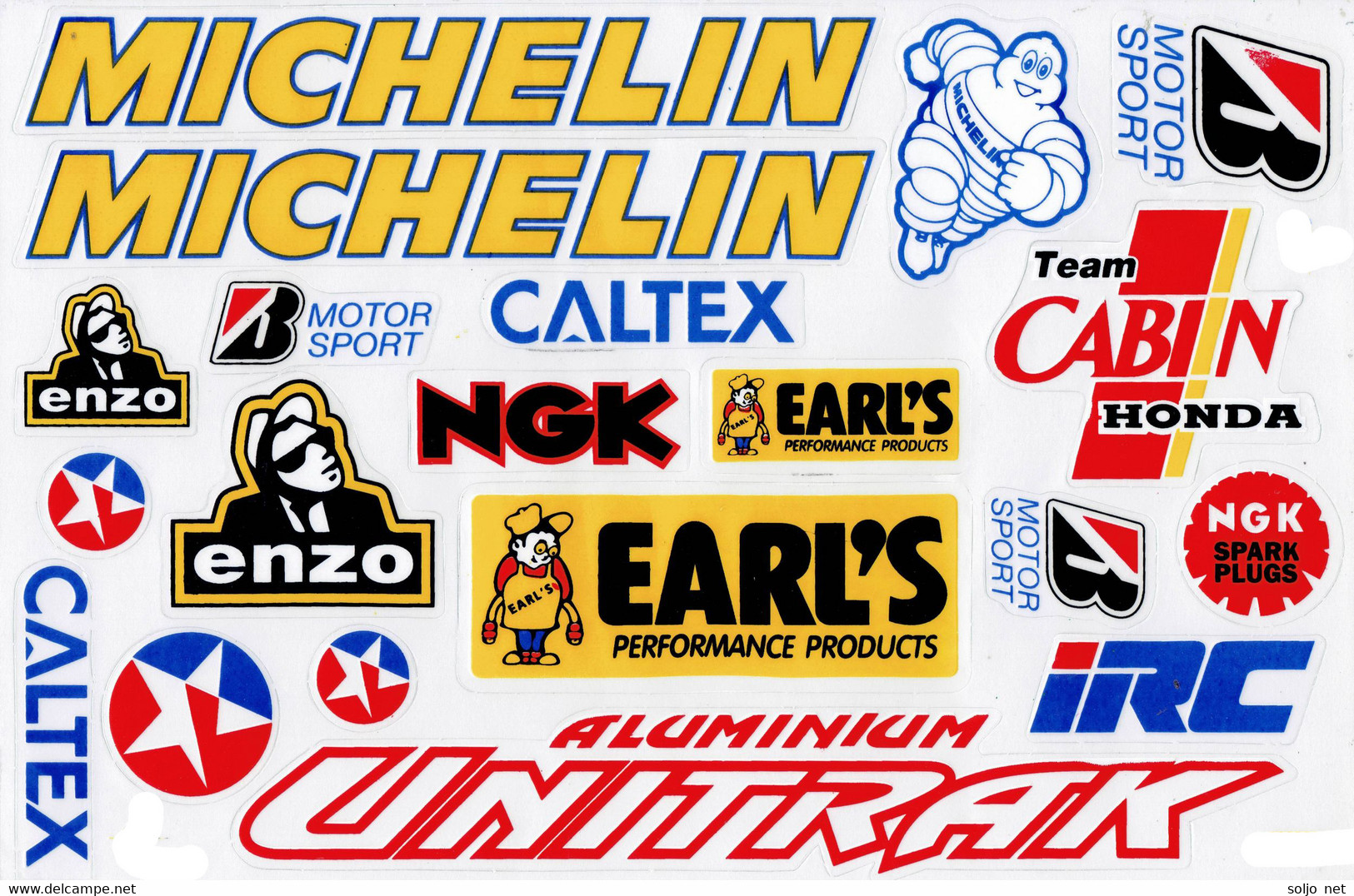 Sponsoren Sponsor Logo Racing Aufkleber / Sponsors Sticker Modellbau Model A4 1 Bogen 27x18 Cm ST134 - Aufkleber - Decals