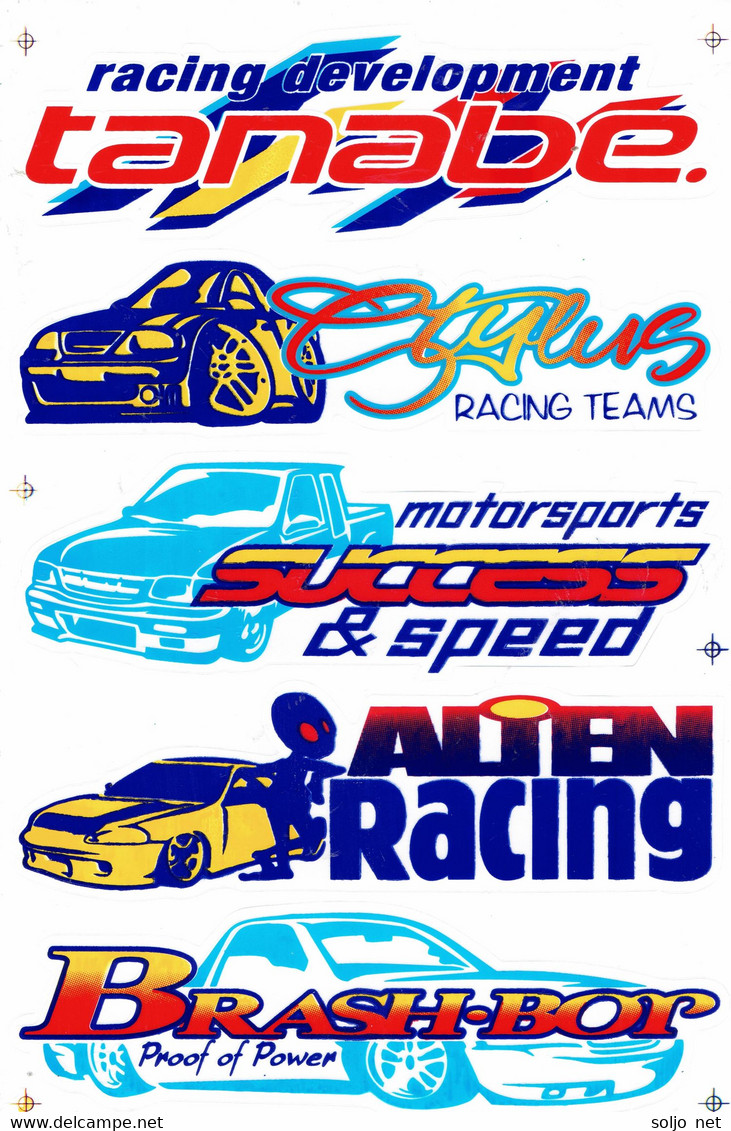 Sponsoren Sponsor Logo Racing Aufkleber / Sponsors Sticker Modellbau Model A4 1 Bogen 27x18 Cm ST138 - Decalcografie