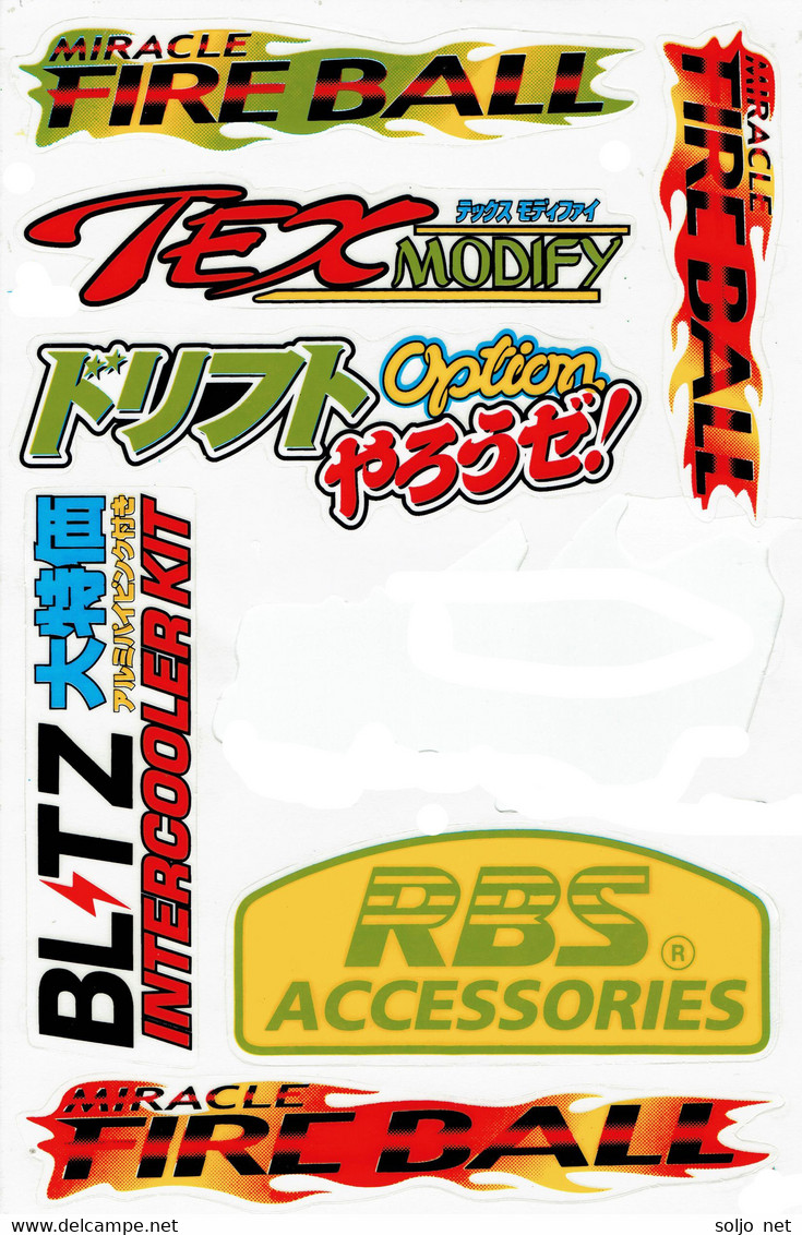 Sponsoren Sponsor Logo Racing Aufkleber / Sponsors Sticker Modellbau Model A4 1 Bogen 27x18 Cm ST176 - Pegatinas (calcas)